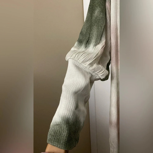 NWOT Status by Chenault Tie Dye Sweater Dress Ribbed Longsleeve Size Large - Picture 5 of 8